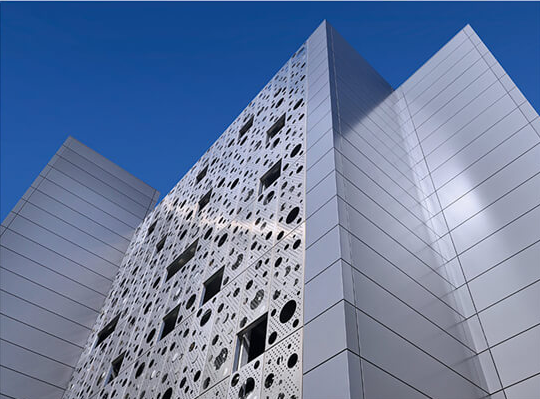 alucobond aluminum perforated wall cladding panel