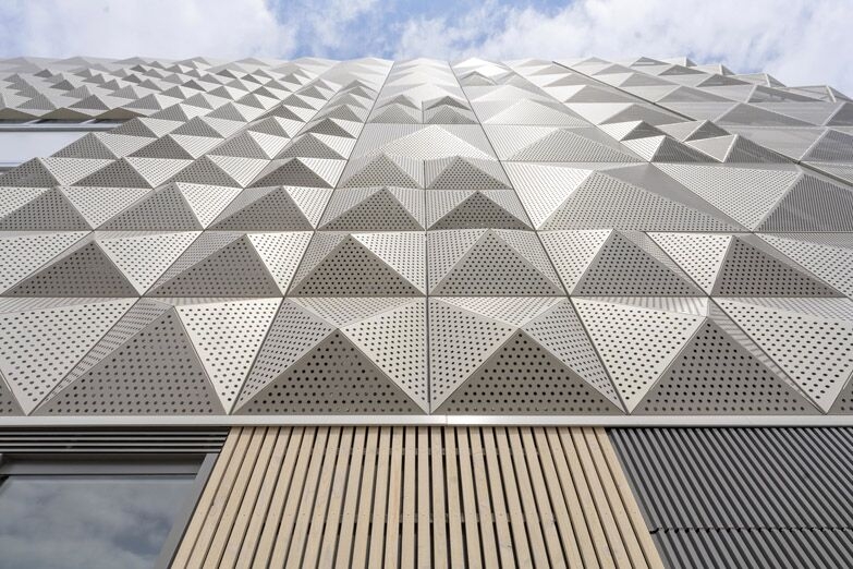 perforated aluminium cladding